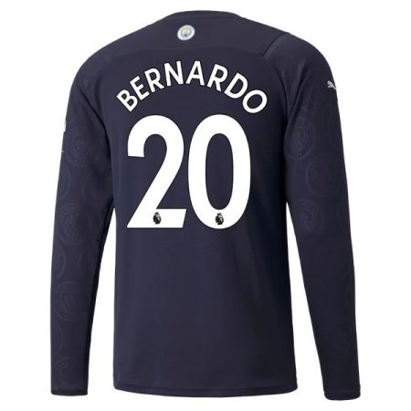 Camisolas de Futebol Manchester City Bernardo Silva 20 3ª 2021 2022 – Manga Comprida
